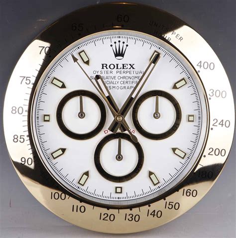 rolex dealer display wall clock